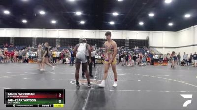 140 lbs Quarterfinal - Jah-Zear Watson, Unattached vs Taner Woodman, Polar Bear Express