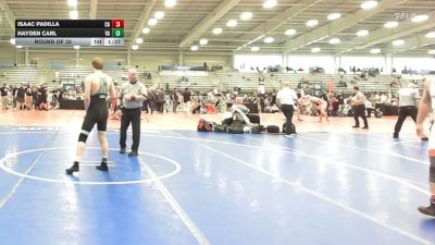 160 lbs Round Of 32 - Isaac Padilla, CA vs Hayden Carl, VA