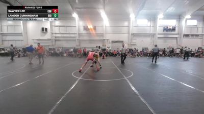 115 lbs Round 2 (8 Team) - Landon Cunningham, Ohio Gold Black vs Sawyer Lee, CrossRoads Wrestling