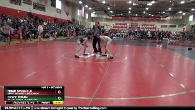 90 lbs Round 1 - Bryce Feran, Victory School Of Wrestling vs Noah Sprenkle, Heartland Wrestling Academy