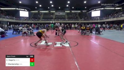 130 lbs Semifinal - Cole Hagerty, Sewell vs Tommy Blankenship, Darlington