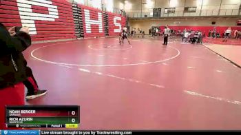 106 lbs Quarterfinal - Noah Berger, Granger vs Rich Azurin, Wapato HS