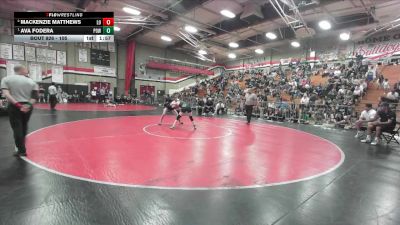 105 lbs Semifinal - Ava Fodera, Poway vs Mackenzie Matthews, Los Osos