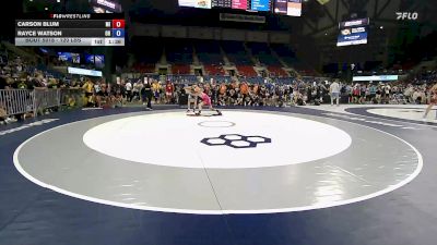 120 lbs Champ. Rd Of 256 - Carson Blum, MI vs Rayce Watson, OH