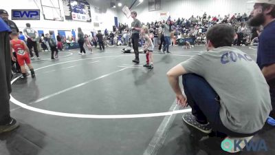 43 lbs Consolation - Rhiller Ellison, El Reno Wrestling Club vs Josiah Rosas 3, OKC Saints Wrestling