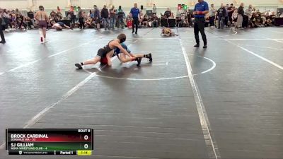 68 lbs Semis & 1st Wrestleback (8 Team) - Brock Cardinal, Donahue WA vs SJ Gilliam, NOVA Wrestling Club