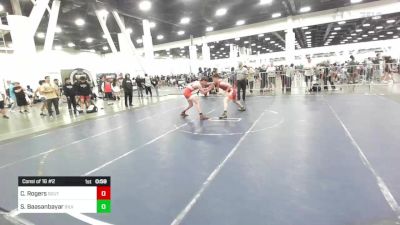 138 lbs Consi Of 16 #2 - Cash Rogers, Southwest Hammers vs Soderdene Baasanbayar, Silverback WC