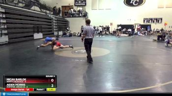 126 lbs Round 3 (8 Team) - Micah Barlok, Hewitt-Trussville vs Aiden Morris, Mortimer Jordan HS
