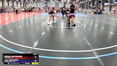 122 lbs Rd# 7- 9:00am Saturday - Seriah Santibanes, Cali Pink vs Zoe Delegado, Florida Elite