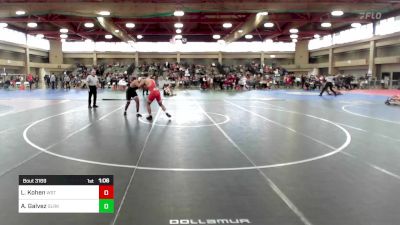 190 lbs Consi Of 8 #1 - Lior Kohen, Westwood vs Adrian Galvez, Glen Rock