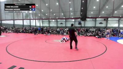 16U Boys FS - 126 lbs Champ. Round 2 - Finn Williams, WA vs Benjamin Higgins, AZ