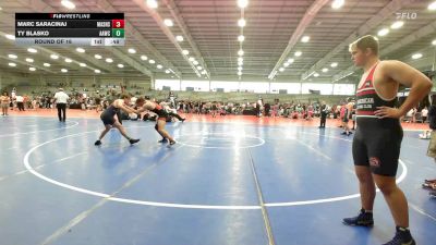 165 lbs Round Of 16 - Marc Saracinaj, Mat Assassins Red vs Ty Blasko, All-American Wrestling Club MS