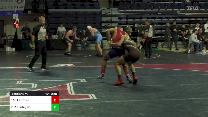 125 lbs Consi Of 8 #2 - Maximilian Leete, American vs Carter Bailey, Lehigh