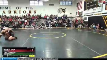 152 lbs Cons. Semi - Jonah Frost, Wapsie Valley vs Marco Avila, Riceville