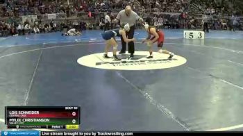 125 lbs Champ. Round 1 - Lois Schneider, Central Cass vs Mylee Christianson, Valley City