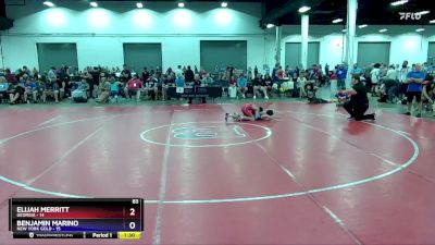 83 lbs Quarters & 1st Wb (16 Team) - Elijah Merritt, Georgia vs Benjamin Marino, New York Gold