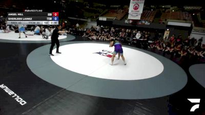 207 lbs Angel Hill, SDIKWA - San Diego-Imperial Kids Wrestling Association vs Sherleen Lainez, TCWA - Tri-Counties Wrestling Association