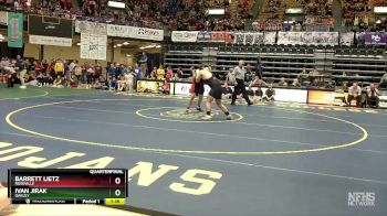 215 lbs Quarterfinal - Barrett Lietz, Rossville vs Ivan Jirak, Oakley