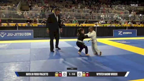 Wynter Naomi Woods vs Maya Di Foggi Frazatto 2025 Pan Kids Jiu-Jitsu IBJJF Championship