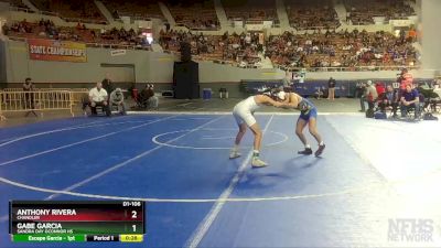 D1-106 lbs 3rd Place Match - Anthony Rivera, Chandler vs Gabe Garcia, Sandra Day OConnor Hs