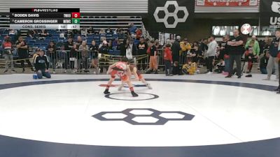70 lbs Cons. Semis - Boden Davis, Threestyle Wrestling Of Oklahoma vs Cameron Grossinger, MN Elite Wrestling Club