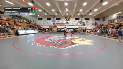 110B Round 1 - Carlee Angell, Star Valley vs Cadence Johnson, DouglasSD