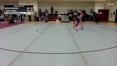 120 lbs Champ. Round 2 - Zulay Osuna, Salpointe Catholic vs Natalie Gregory, Coolidge