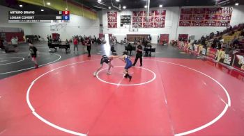 144 lbs Round 2 - Arturo Bravo, La Sierra vs Logan Covert, San Marcos High School