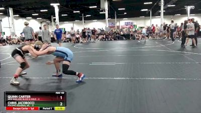 120 lbs Round 4 (8 Team) - Chris Jacobocci, Pocono Regional WC vs Quinn Carter, New England Black & Gold