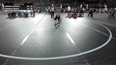 90 lbs Quarterfinal - Andrew Cosgrove, Red Nose vs Dominico Franco, Jefferson Township