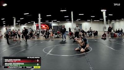 100 lbs Placement (4 Team) - Braden Boardman, Junior Terps Xpress vs Walker Martin, Red Devil WC