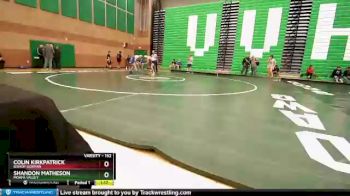 152 lbs Quarterfinal - Colin Kirkpatrick, Bishop Gorman vs Shandon Matheson, Moapa Valley