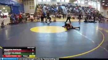 110 lbs 3rd Place Match - Brandon Pantaleo, Caveman vs Matheo Velasquez, Miami Elite
