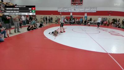 40-43 lbs Round 3 - Nevaeh Davies, Fort Morgan WC vs Sawyer Dilley, Platte Valley