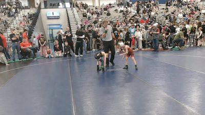 43 lbs Cons. Quarters - Riley Johnson, Eastern Oregon Elite vs Branch Mcpherson, Juab Wrestling Club