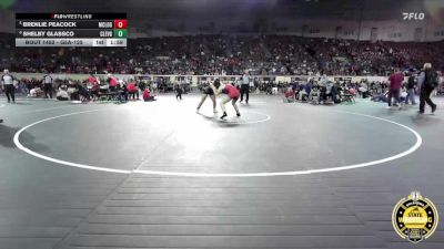 G5A-125 lbs Cons. Semi - Brenlie Peacock, McLoud-Girls vs Shelby Glassco, Cleveland-Girls