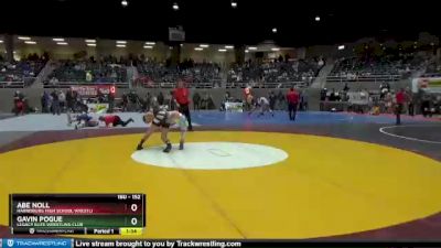 152 lbs Quarterfinal - Abe Noll, Harrisburg High School Wrestli vs Gavin Pogue, Legacy Elite Wrestling Club