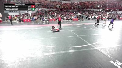 50 lbs Cons. Round 4 - Vaida Donlon, Valders vs Lennox Jesko, Waupun Youth Wrestling