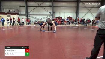 125 lbs Final - Diego Santiago, New England College vs Peter Del Gallo, Southern Maine