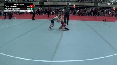 70 lbs Cons. Round 3 - Macoy Heishman, Big Game Wrestling Club vs Jett Leclaire, The Complete Wrestler