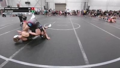 157 lbs Round 3 (4 Team) - Kaiden Proctor, EP Rattlers vs JW Adams, Dayton Bandits