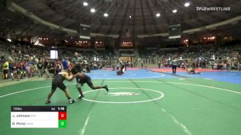 110 lbs Semifinal - Jerrion Johnson, Rhodes Supreme Avengers vs Bronx Perez, Jenks Trojan Wrestling Club