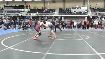 215 lbs Consi Of 16 #2 - Christian Salome, Woonsocket vs Logan Rojas, Lincoln