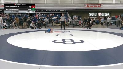 43 lbs Quarters - Arthur Robles, Brighton Wrestling Club vs Easton Snook, Team Real Life Wrestling