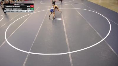 16U - 132 lbs Champ. Round 2 - Ezekiel Rodrigues, Wayzata Youth Wrestling vs Garrison Dierks, Mankato East