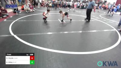 55 lbs Final - Garrett Doyle, Cowboy Wrestling Club vs Kaiser Ailey, Blackwell Wrestling Club