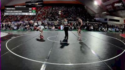 6A 138 lbs Quarterfinal - Sean Hall, Canyon Ridge vs Cuyler Johnston, Highland