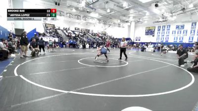 130 lbs Cons. Round 6 - Brooke Bae, San Juan Hills vs Anyssa Lopez, South Hills