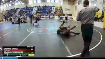 145 lbs Quarterfinal - Lazarus Garcia, Braddock vs Brandon Russelburg, Camden