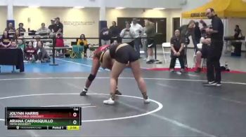 136 lbs Cons. Round 3 - Jolynn Harris, Colorado Mesa University vs Ariana Carrasquillo, Tiffin University